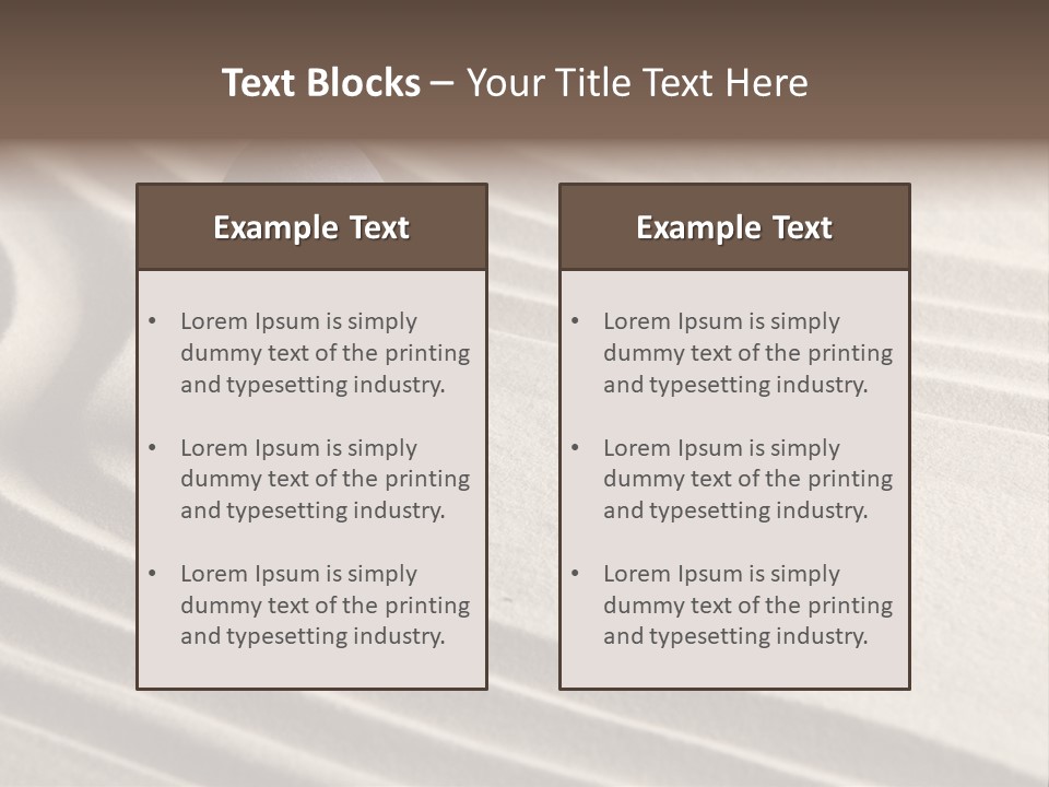 Nobody Serenity Zen PowerPoint Template