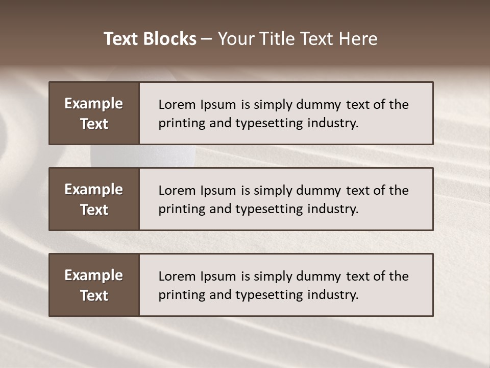 Nobody Serenity Zen PowerPoint Template