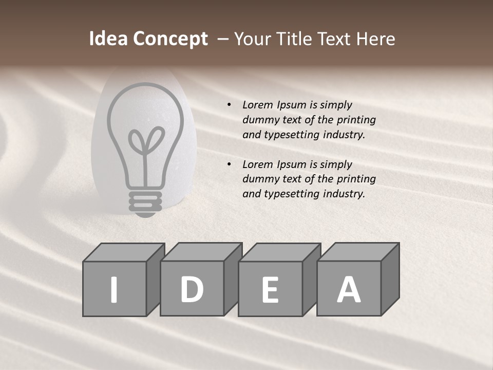 Nobody Serenity Zen PowerPoint Template