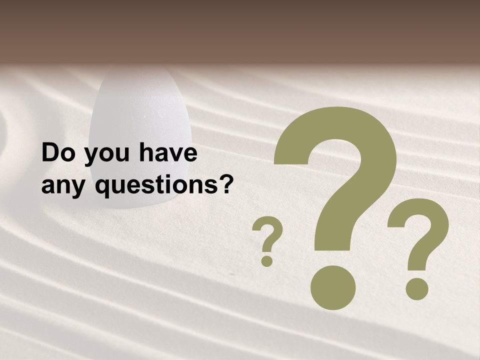 Nobody Serenity Zen PowerPoint Template