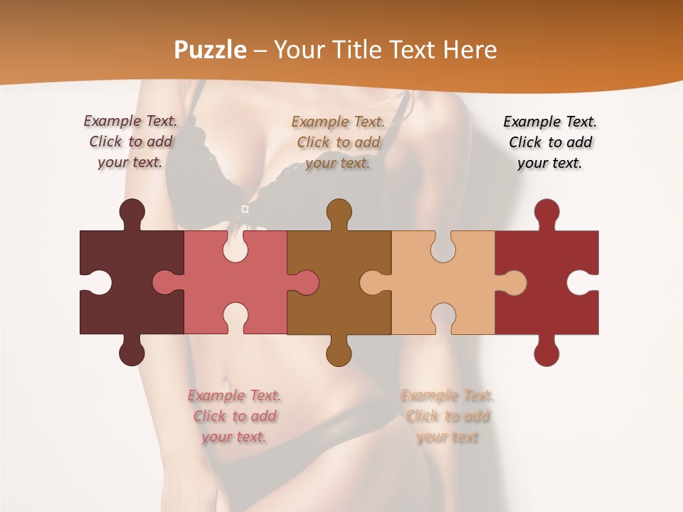 Female Elegance Leg PowerPoint Template