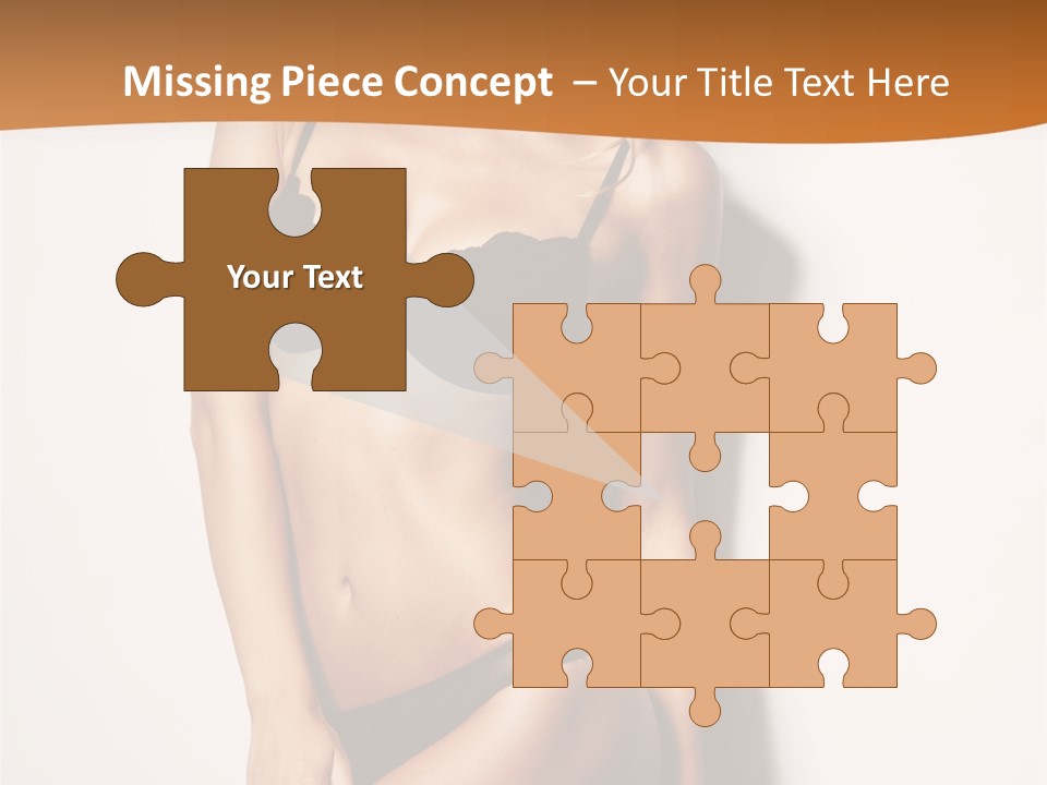 Female Elegance Leg PowerPoint Template