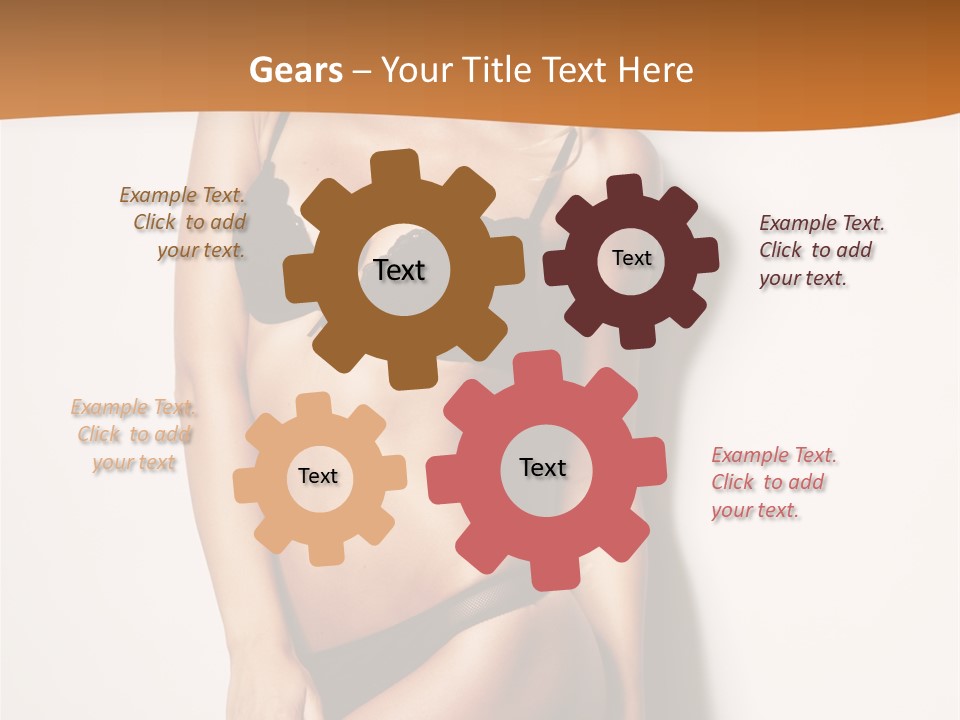 Female Elegance Leg PowerPoint Template