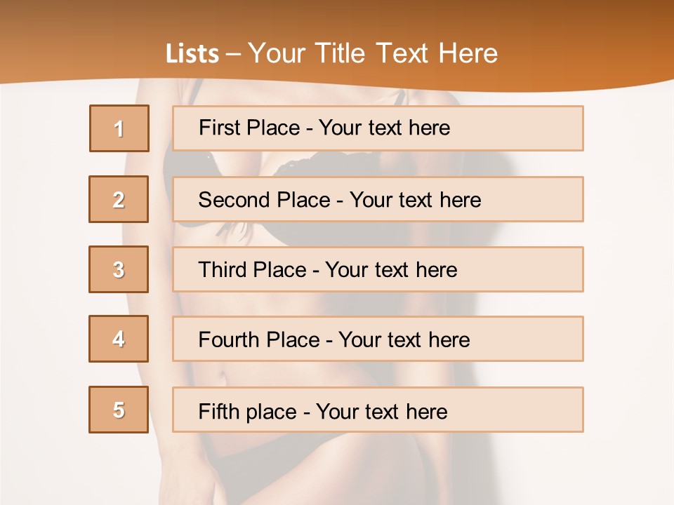 Female Elegance Leg PowerPoint Template