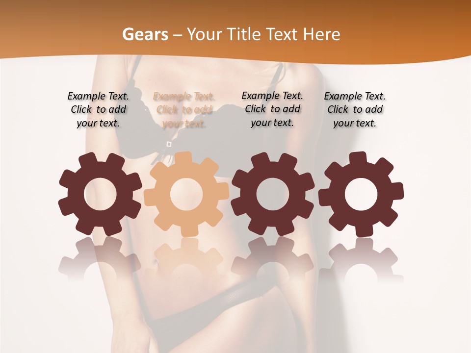 Female Elegance Leg PowerPoint Template