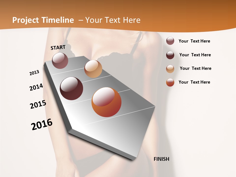 Female Elegance Leg PowerPoint Template