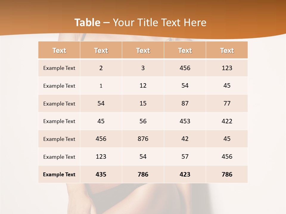 Female Elegance Leg PowerPoint Template