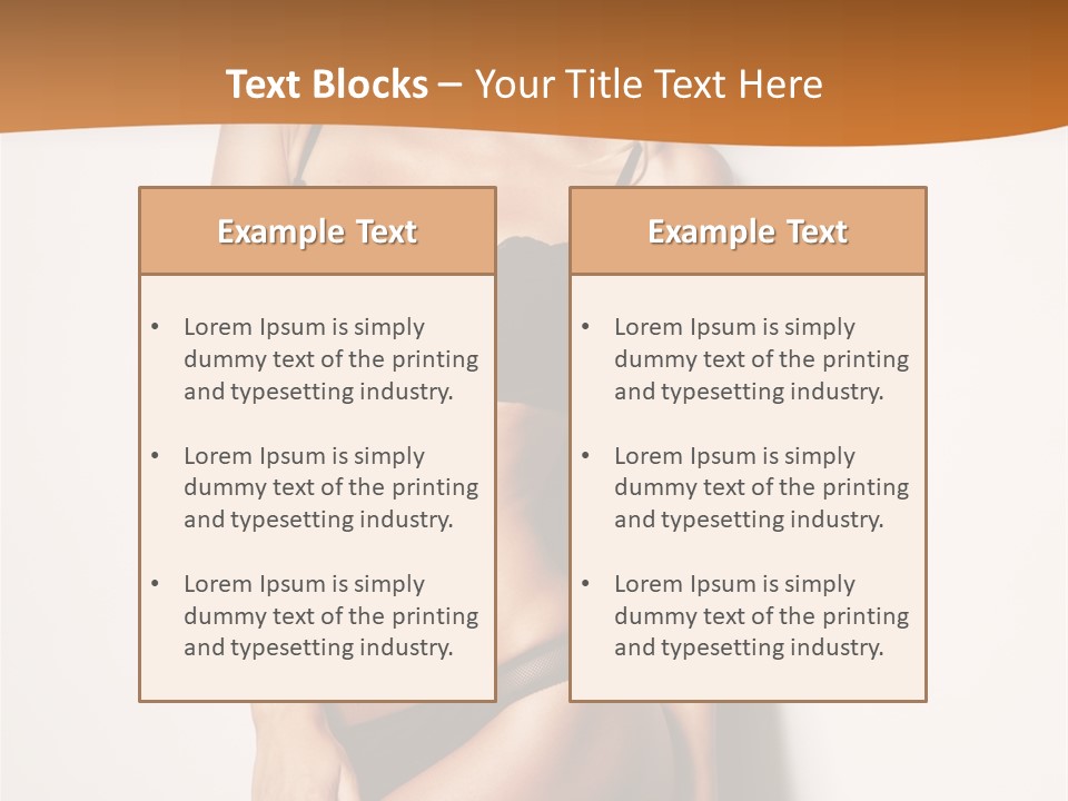 Female Elegance Leg PowerPoint Template