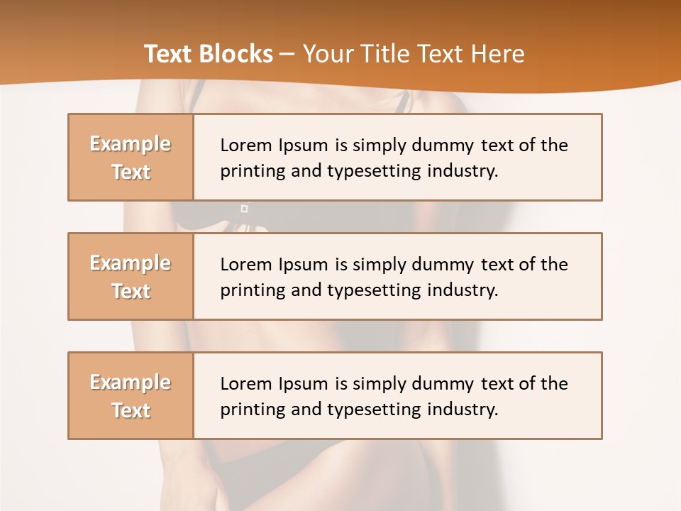Female Elegance Leg PowerPoint Template