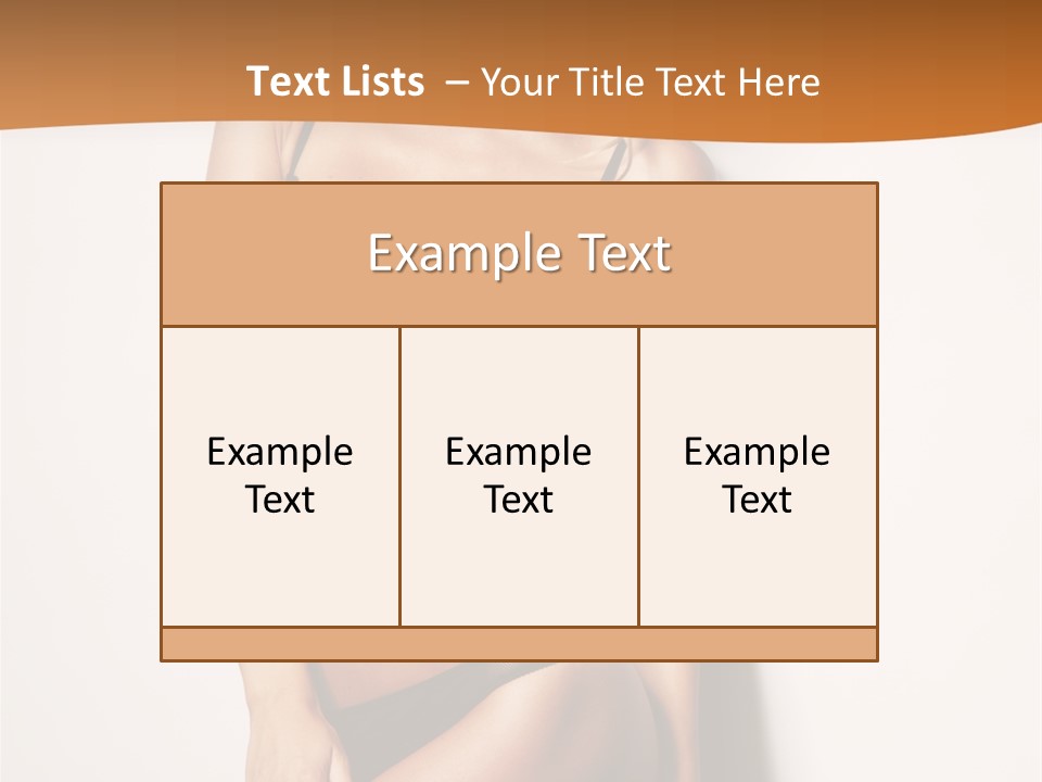 Female Elegance Leg PowerPoint Template
