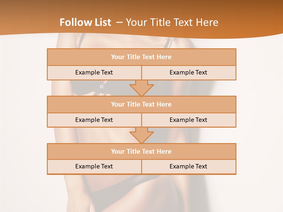 Female Elegance Leg PowerPoint Template