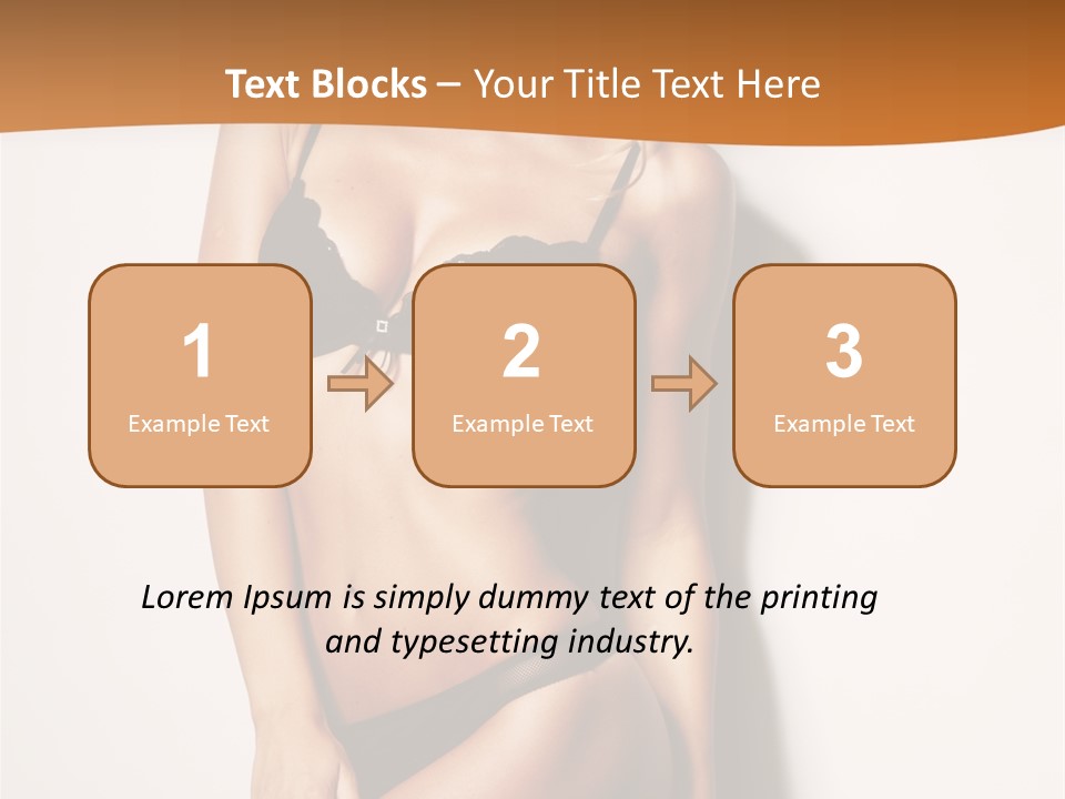 Female Elegance Leg PowerPoint Template