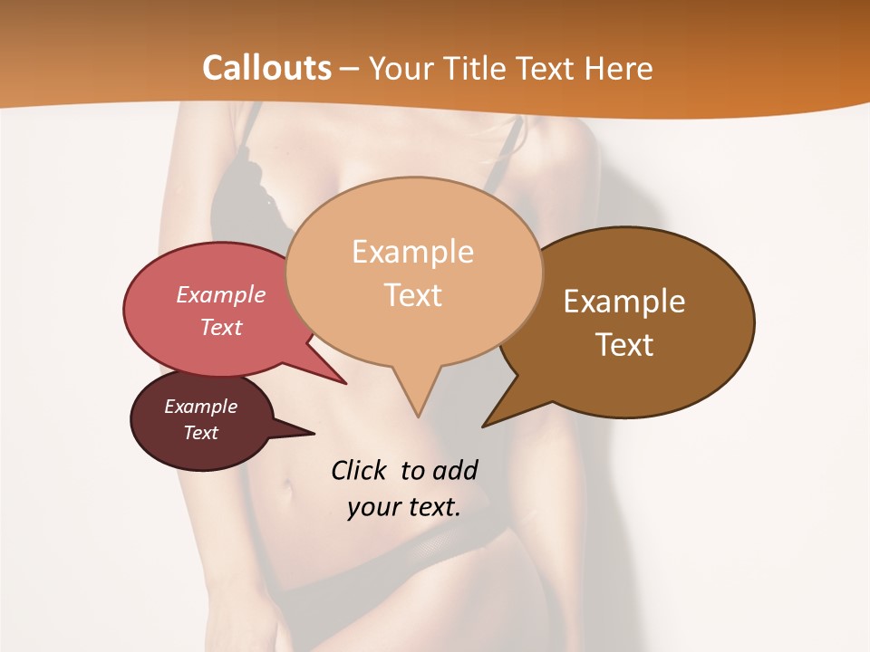 Female Elegance Leg PowerPoint Template