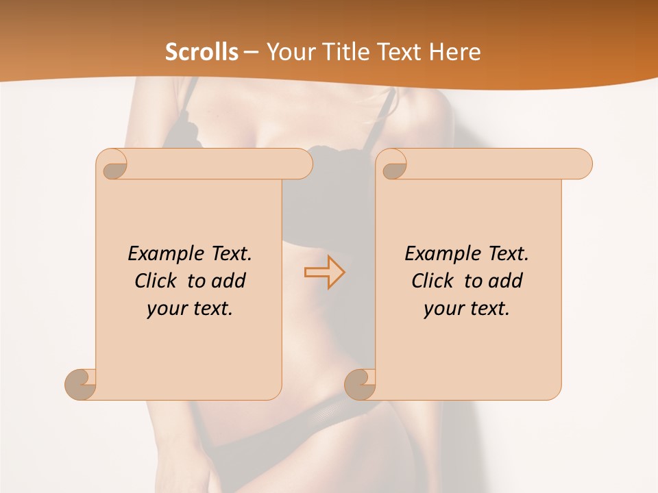 Female Elegance Leg PowerPoint Template