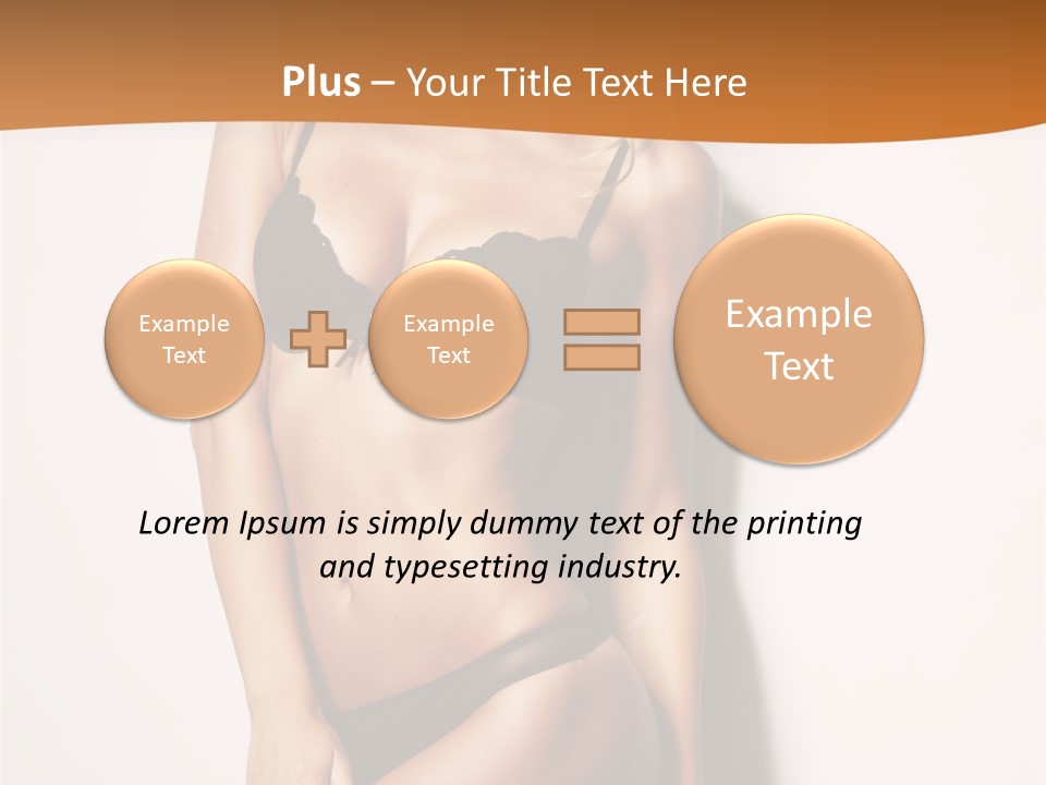 Female Elegance Leg PowerPoint Template