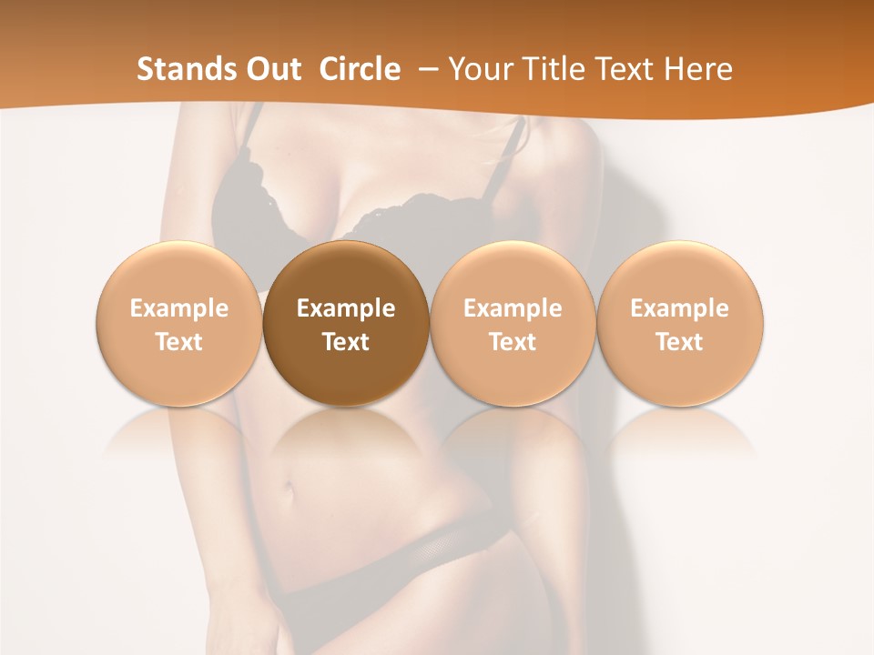 Female Elegance Leg PowerPoint Template