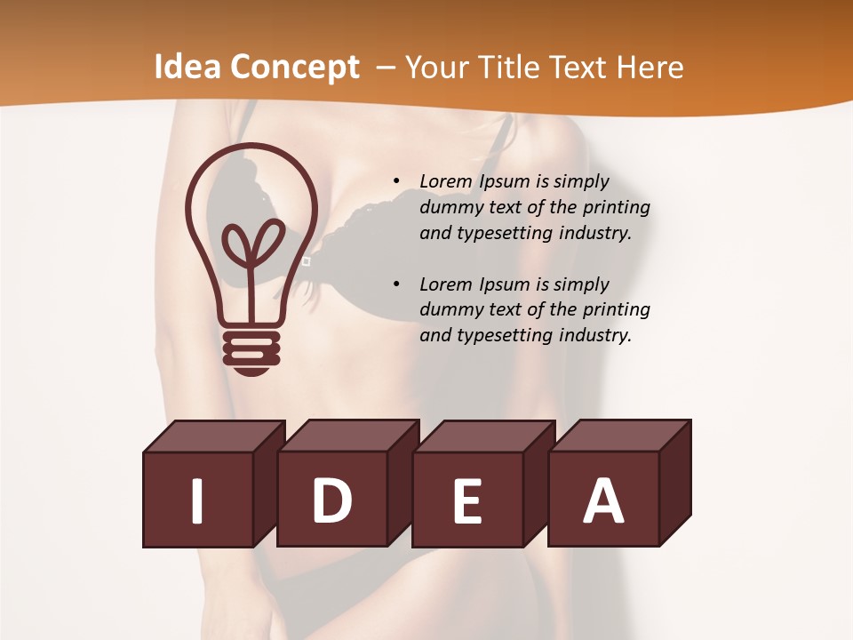 Female Elegance Leg PowerPoint Template