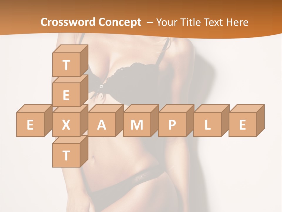 Female Elegance Leg PowerPoint Template