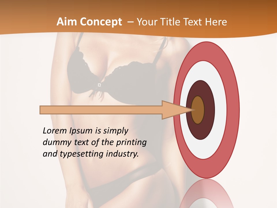 Female Elegance Leg PowerPoint Template