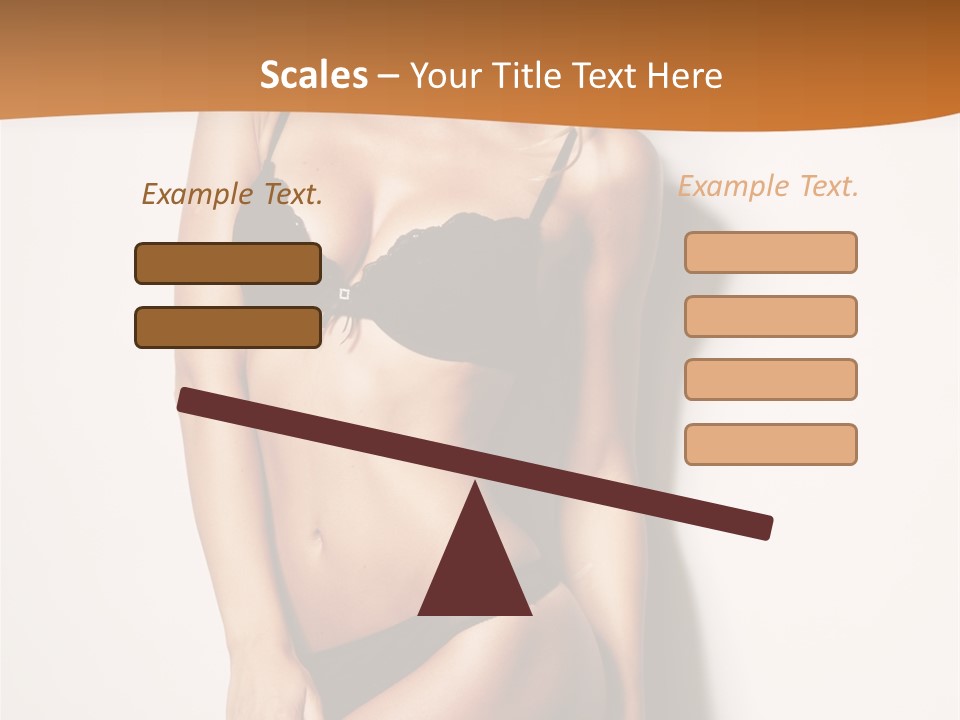 Female Elegance Leg PowerPoint Template