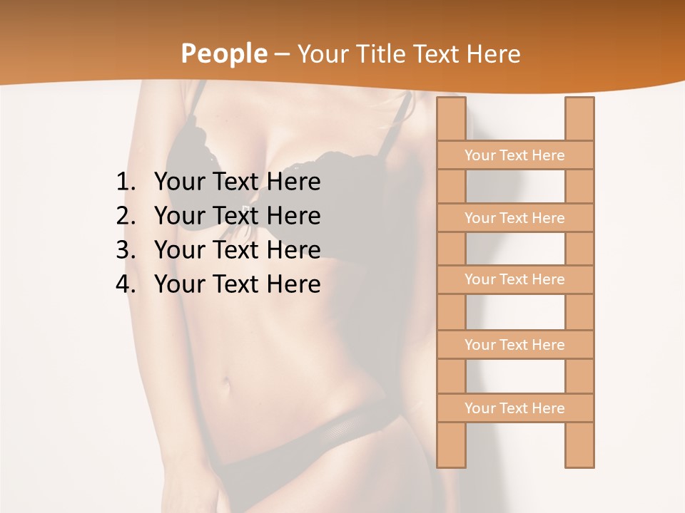 Female Elegance Leg PowerPoint Template