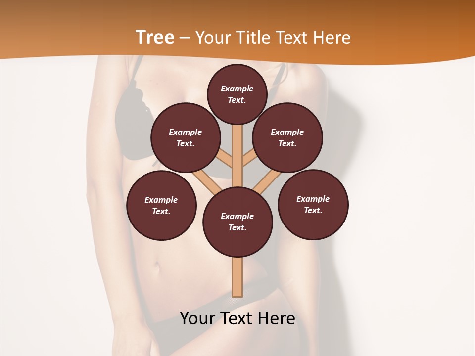 Female Elegance Leg PowerPoint Template