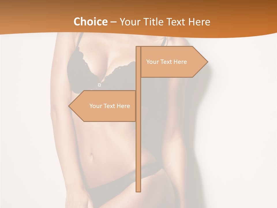 Female Elegance Leg PowerPoint Template