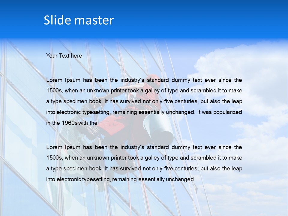 Alpinist Hang Could PowerPoint Template