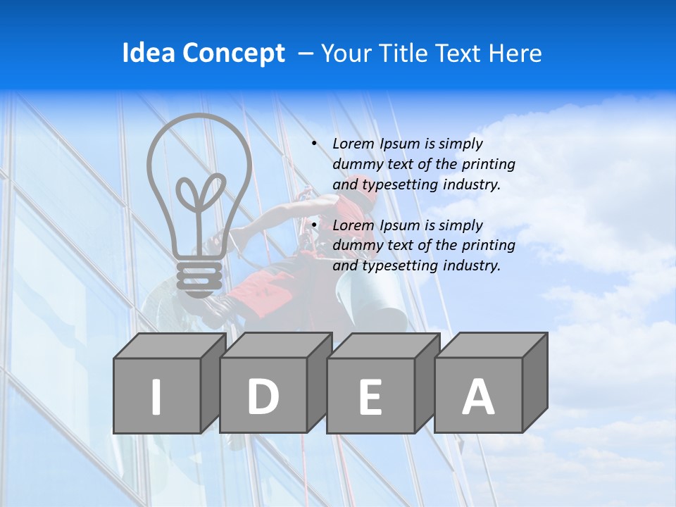 Alpinist Hang Could PowerPoint Template