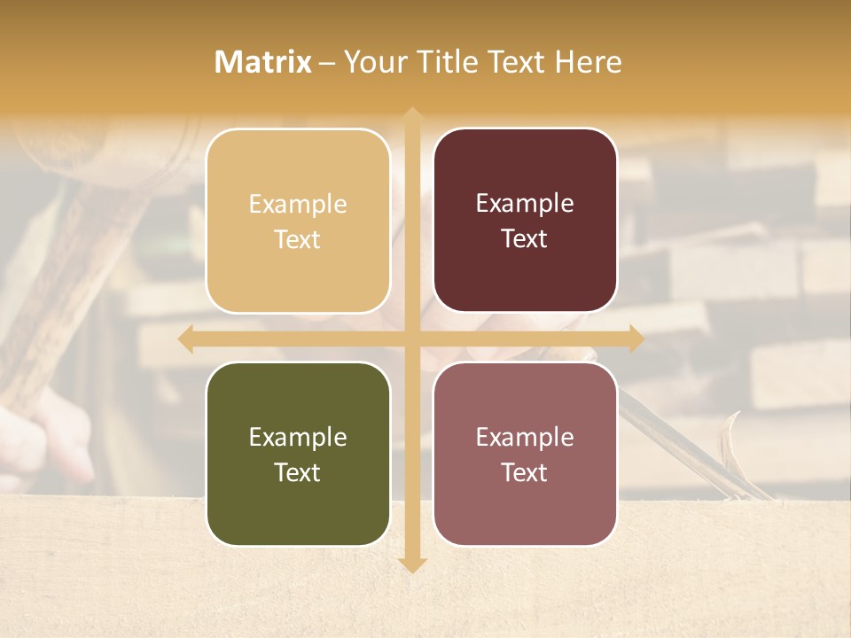 Craftsman Activity Wooden PowerPoint Template