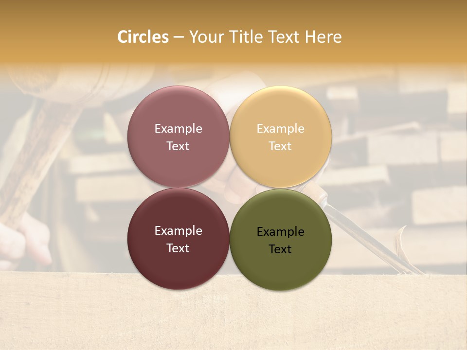 Craftsman Activity Wooden PowerPoint Template