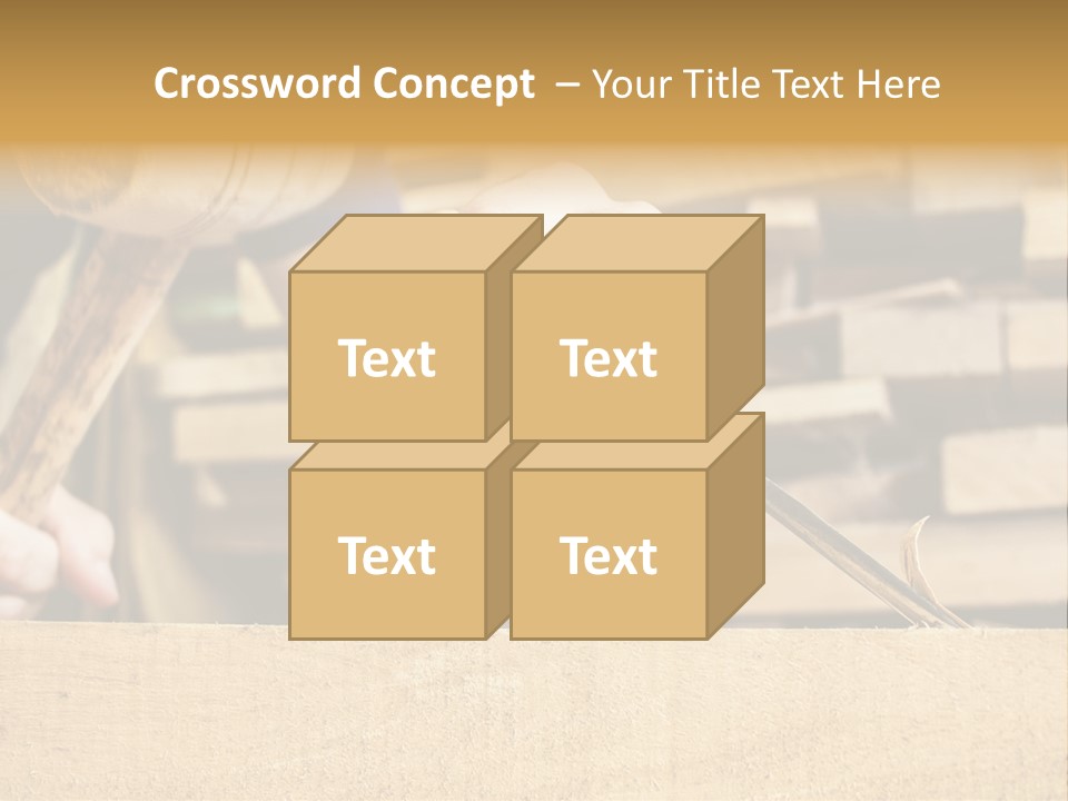 Craftsman Activity Wooden PowerPoint Template
