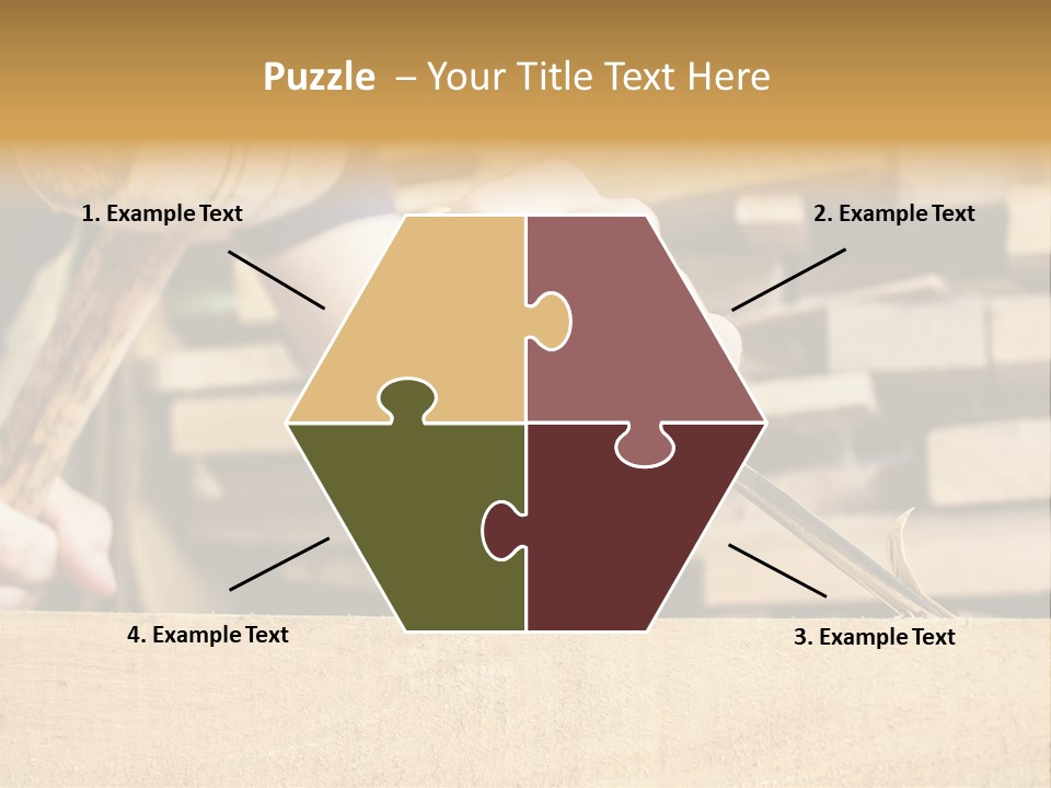 Craftsman Activity Wooden PowerPoint Template