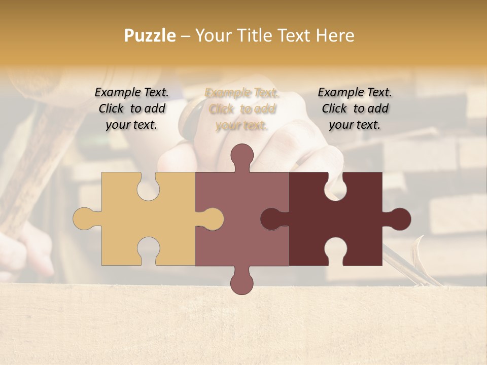 Craftsman Activity Wooden PowerPoint Template