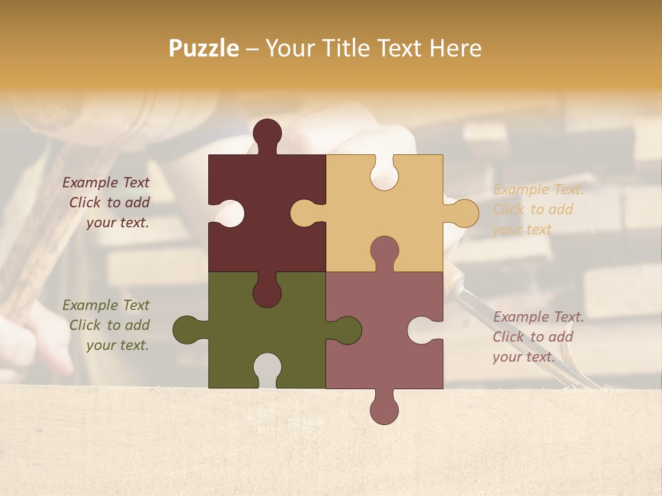 Craftsman Activity Wooden PowerPoint Template