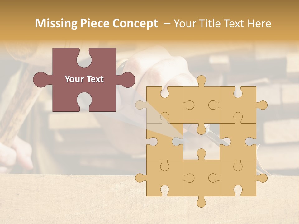 Craftsman Activity Wooden PowerPoint Template