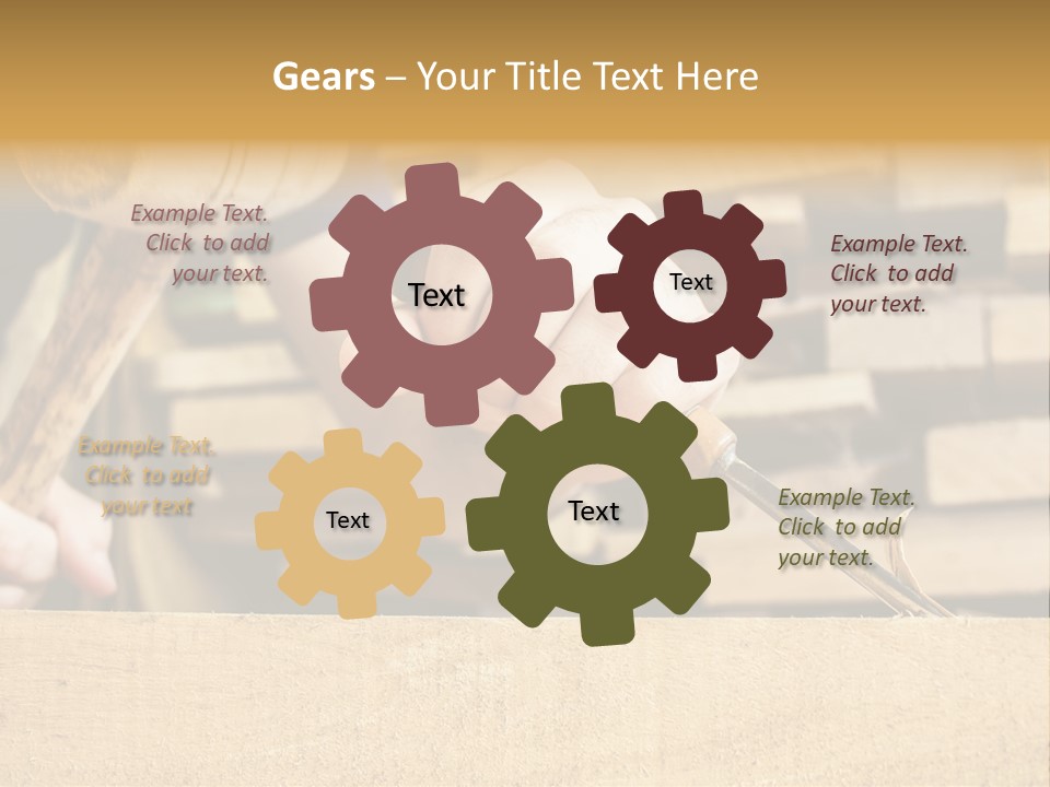 Craftsman Activity Wooden PowerPoint Template