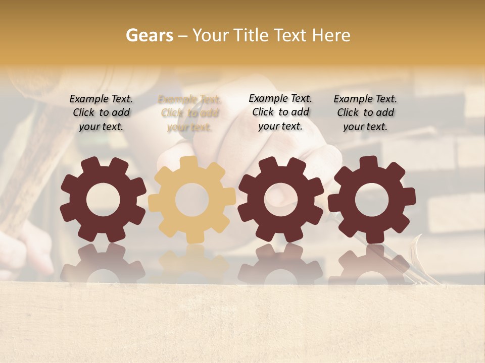 Craftsman Activity Wooden PowerPoint Template