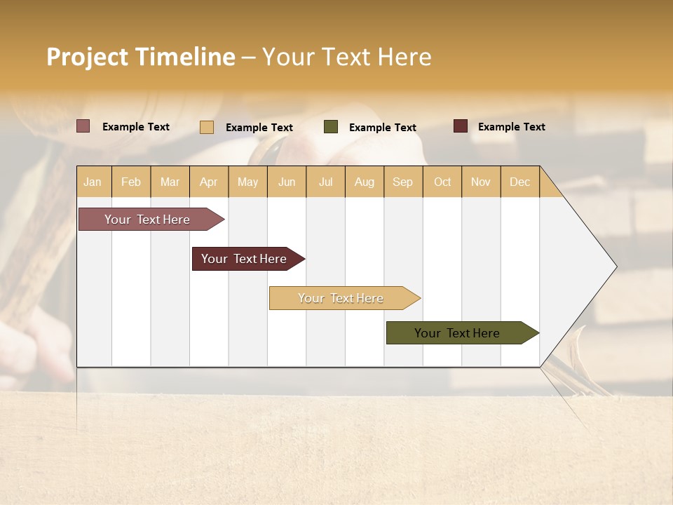 Craftsman Activity Wooden PowerPoint Template