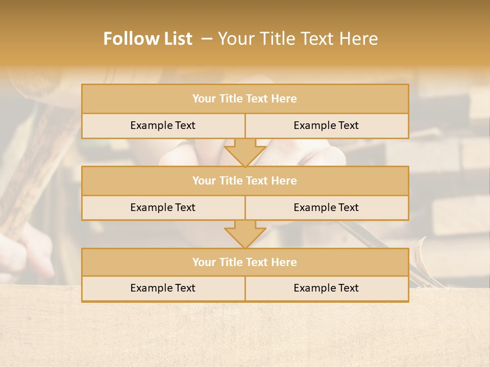 Craftsman Activity Wooden PowerPoint Template