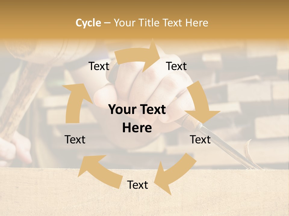 Craftsman Activity Wooden PowerPoint Template