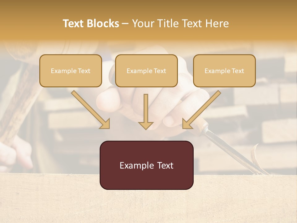 Craftsman Activity Wooden PowerPoint Template
