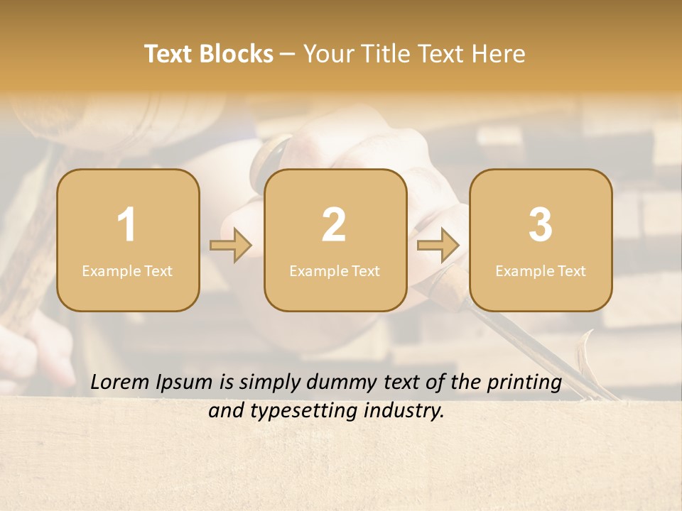 Craftsman Activity Wooden PowerPoint Template