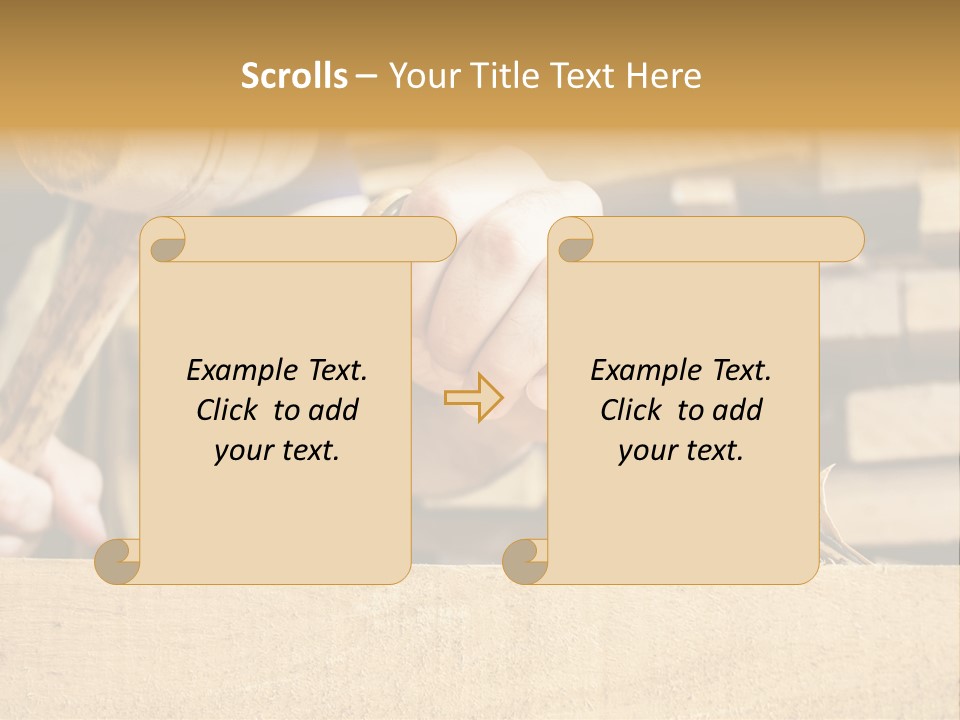 Craftsman Activity Wooden PowerPoint Template