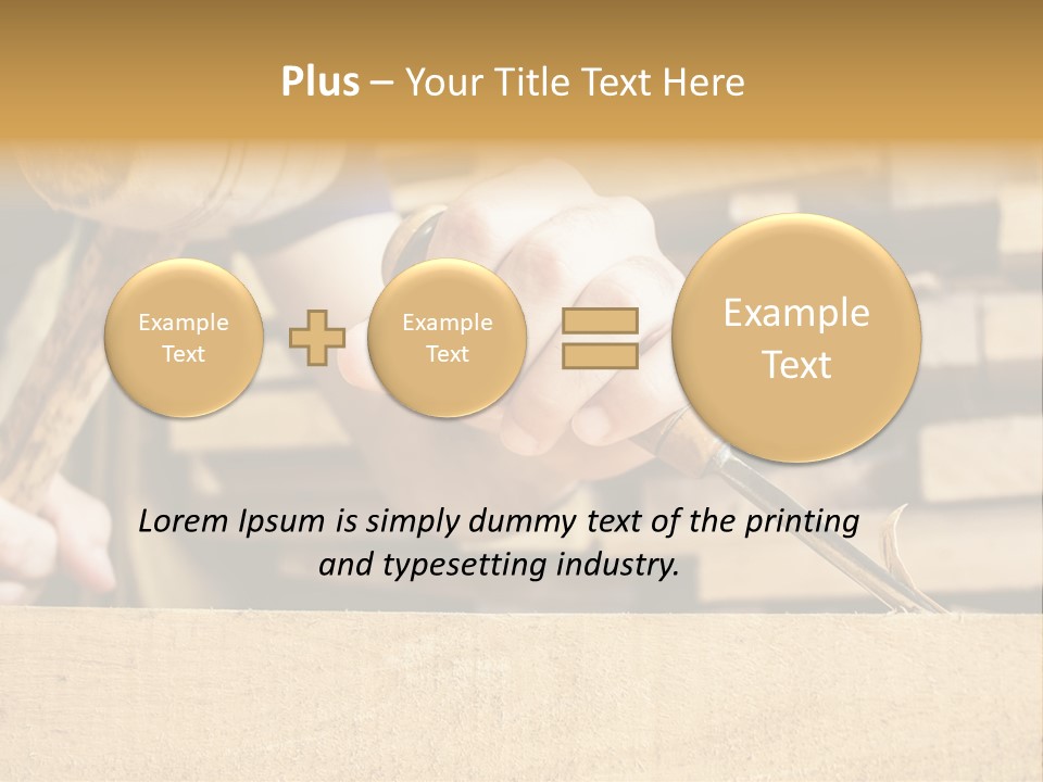 Craftsman Activity Wooden PowerPoint Template