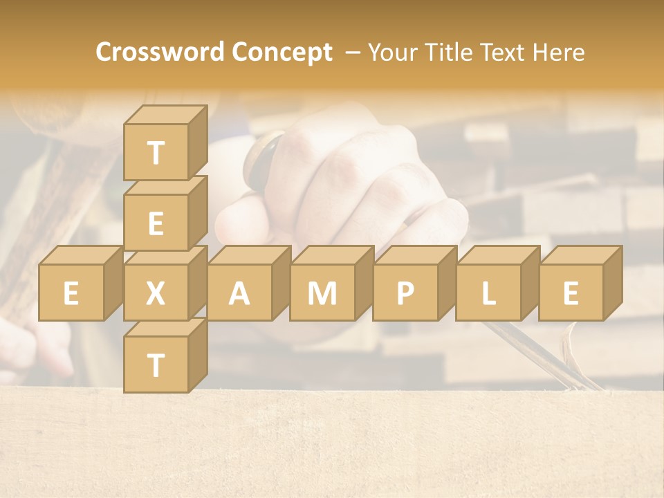 Craftsman Activity Wooden PowerPoint Template