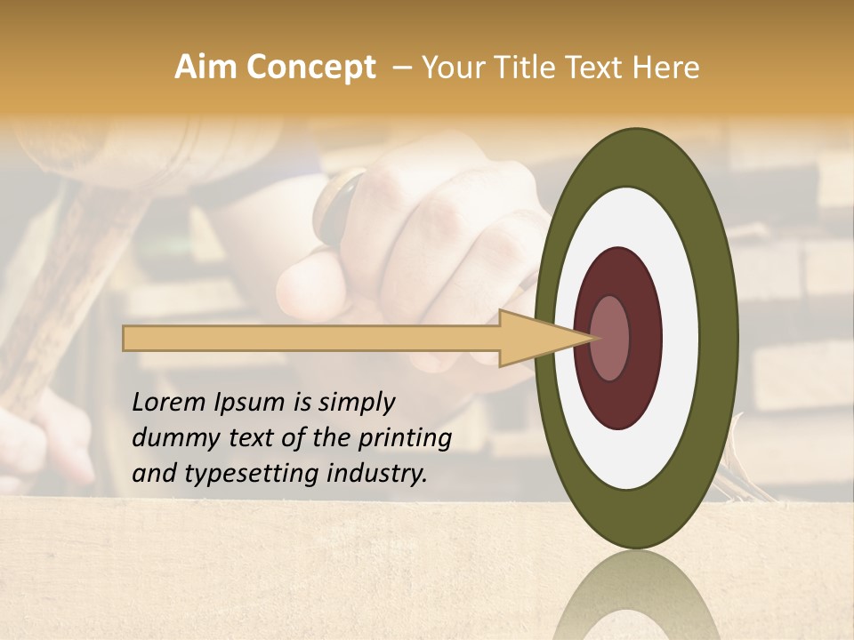 Craftsman Activity Wooden PowerPoint Template