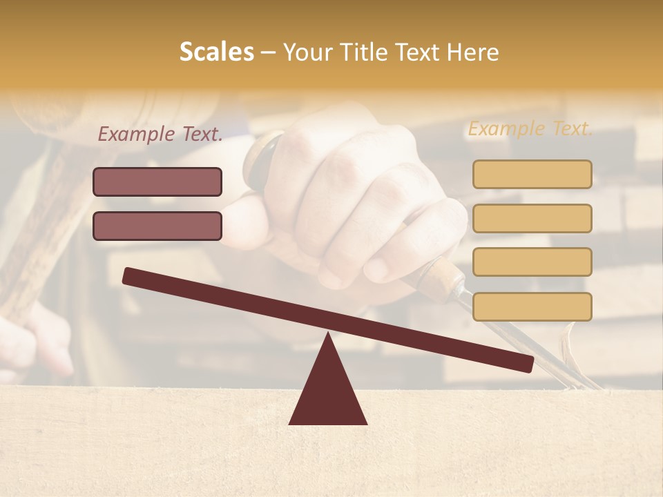 Craftsman Activity Wooden PowerPoint Template