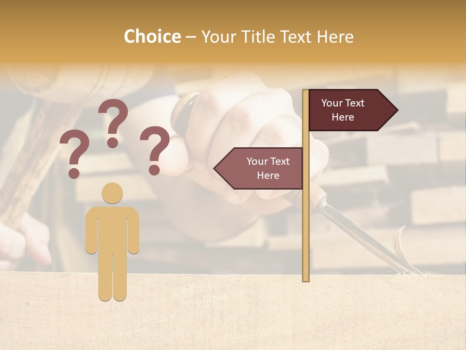 Craftsman Activity Wooden PowerPoint Template