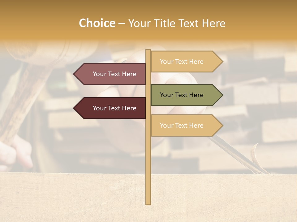 Craftsman Activity Wooden PowerPoint Template